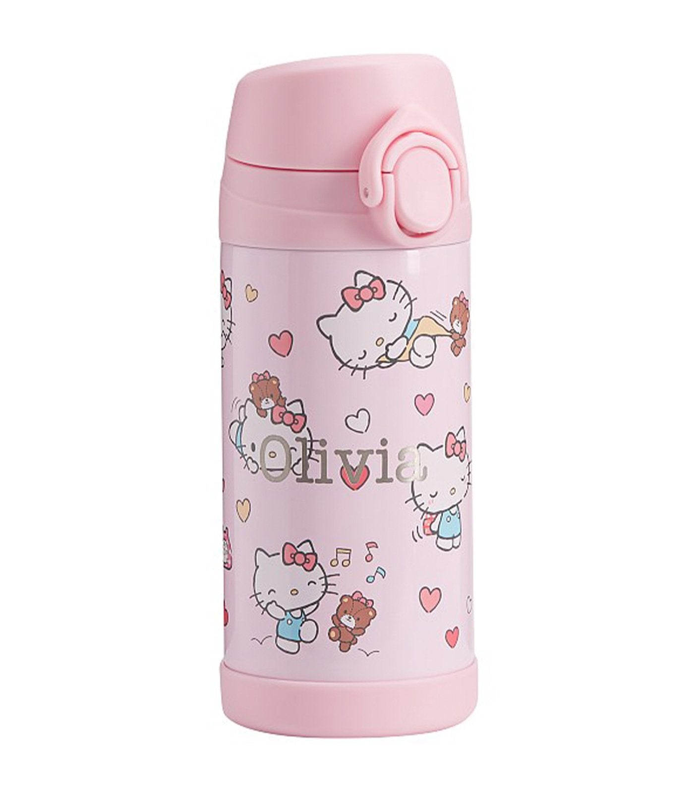 pottery barn kids mackenzie hello kitty heart regular water bottle
