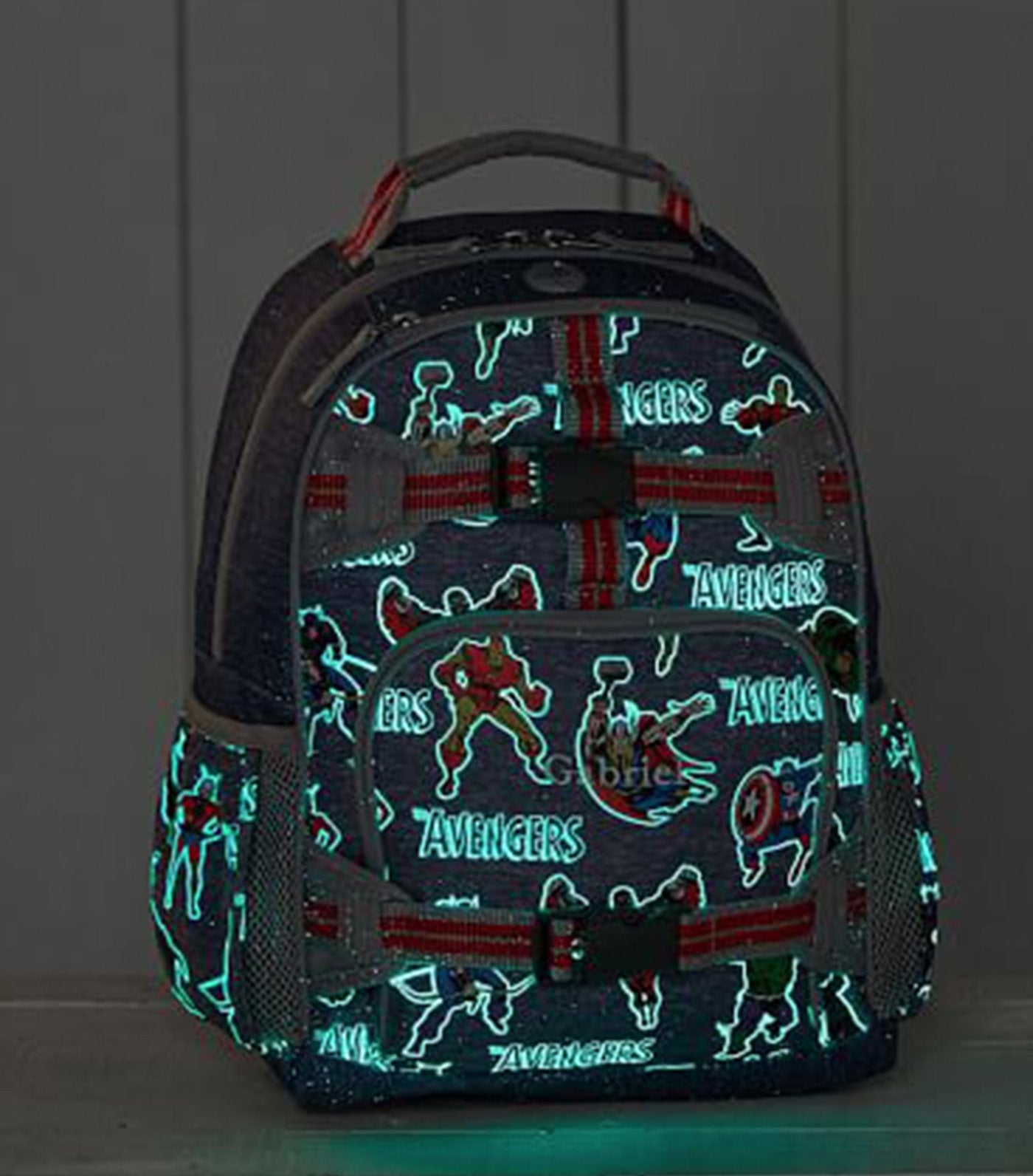pottery barn kids navy mackenzie marvel avengers backpack 