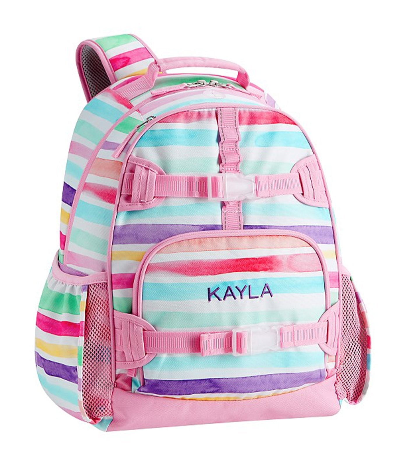 pottery barn kids pink mackenzie kayla rainbow backpack large