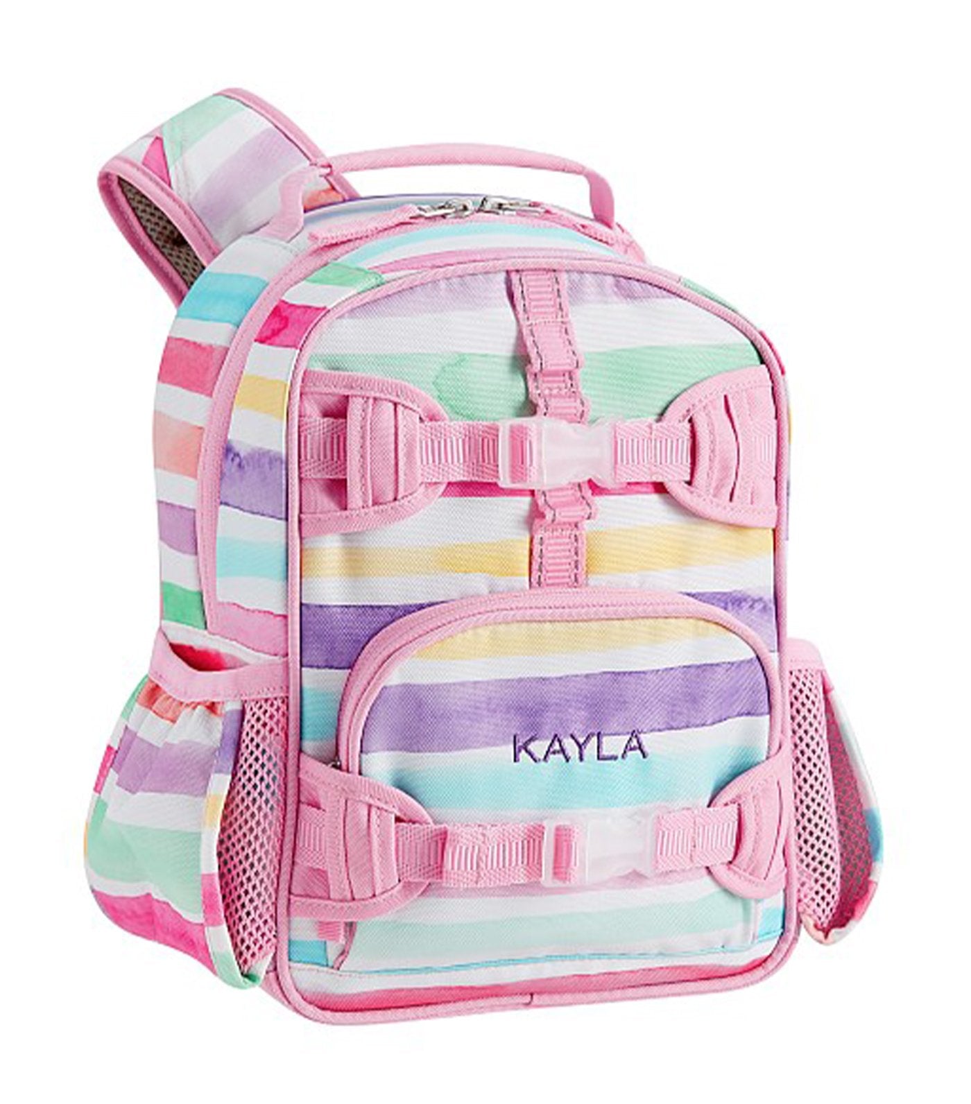 pottery barn kids pink mackenzie kayla rainbow backpack mini
