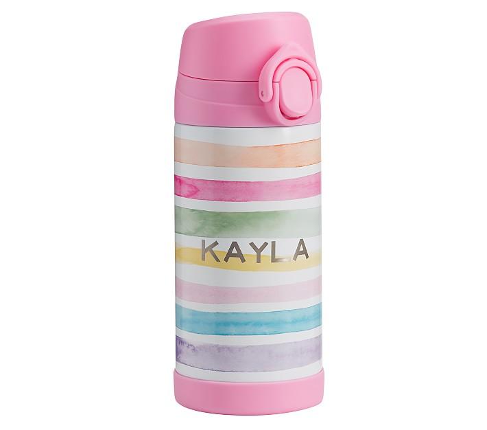 pottery barn kids pink mackenzie kayla rainbow regular water bottle