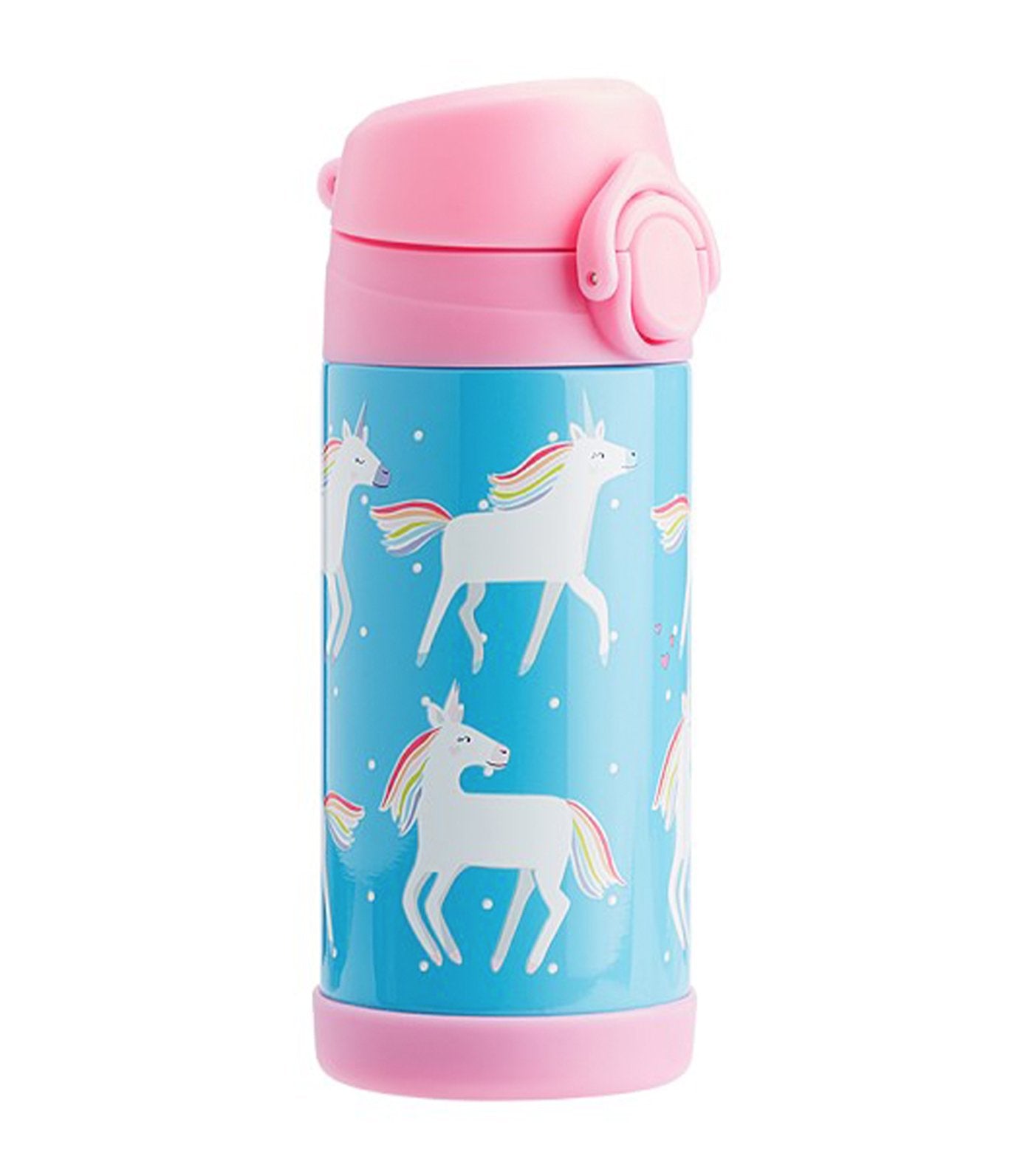 pottery barn kids aqua mackenzie unicorn parade regular water bottle