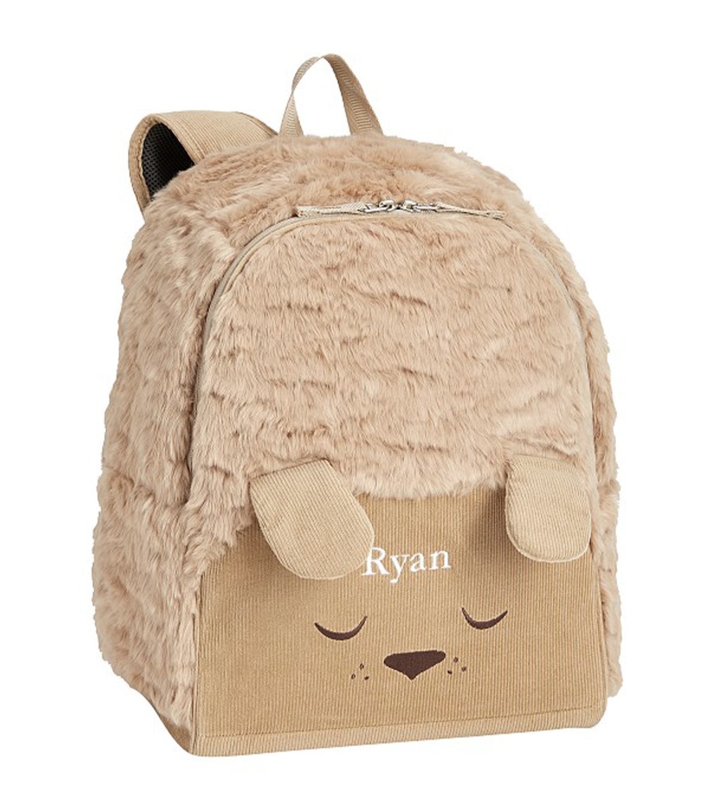 pottery barn kids mackenzie labradoodle fur critter backpack - large