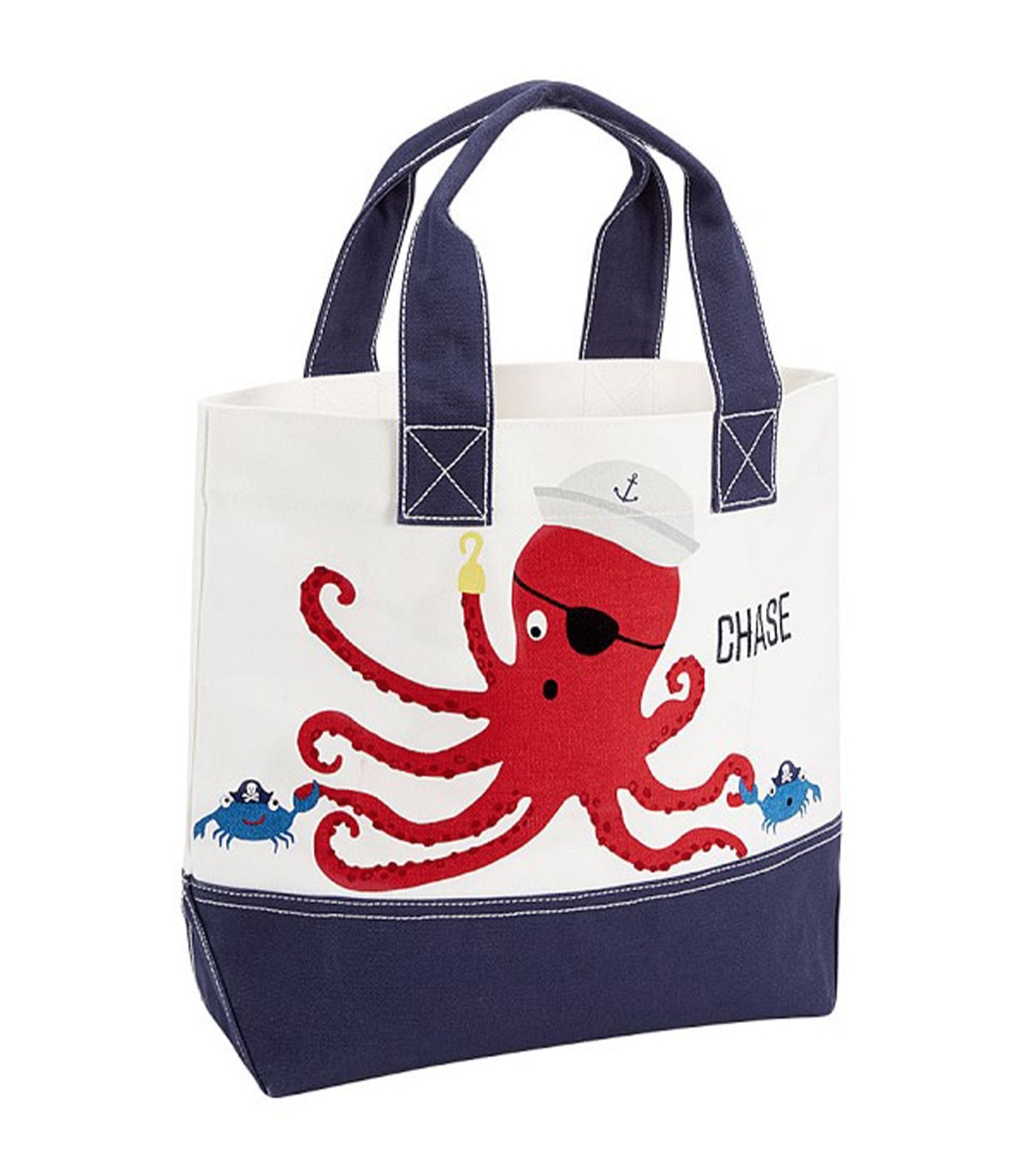 pottery barn kids nautical octopus pirate tote