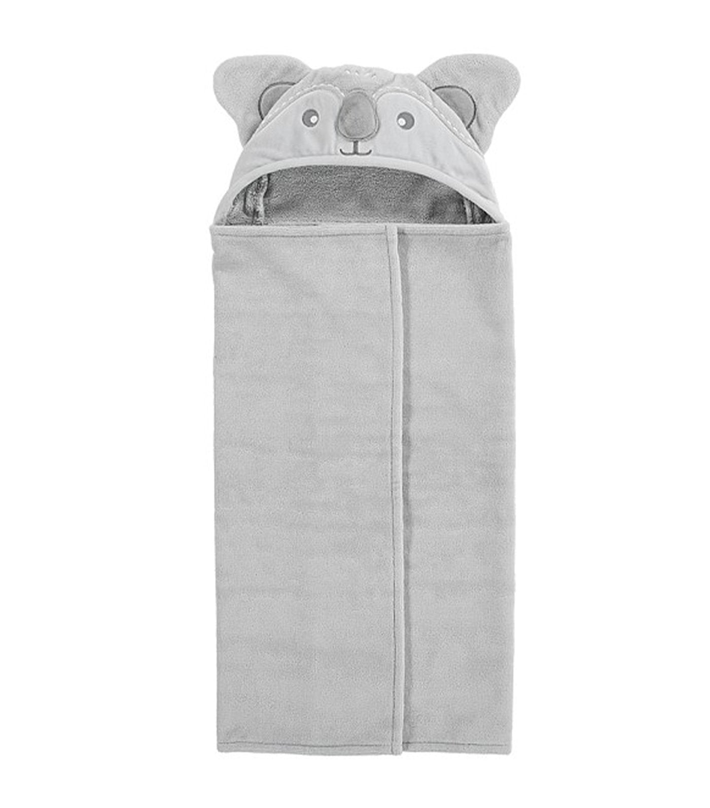 pottery barn kids gray koala baby hooded towel 