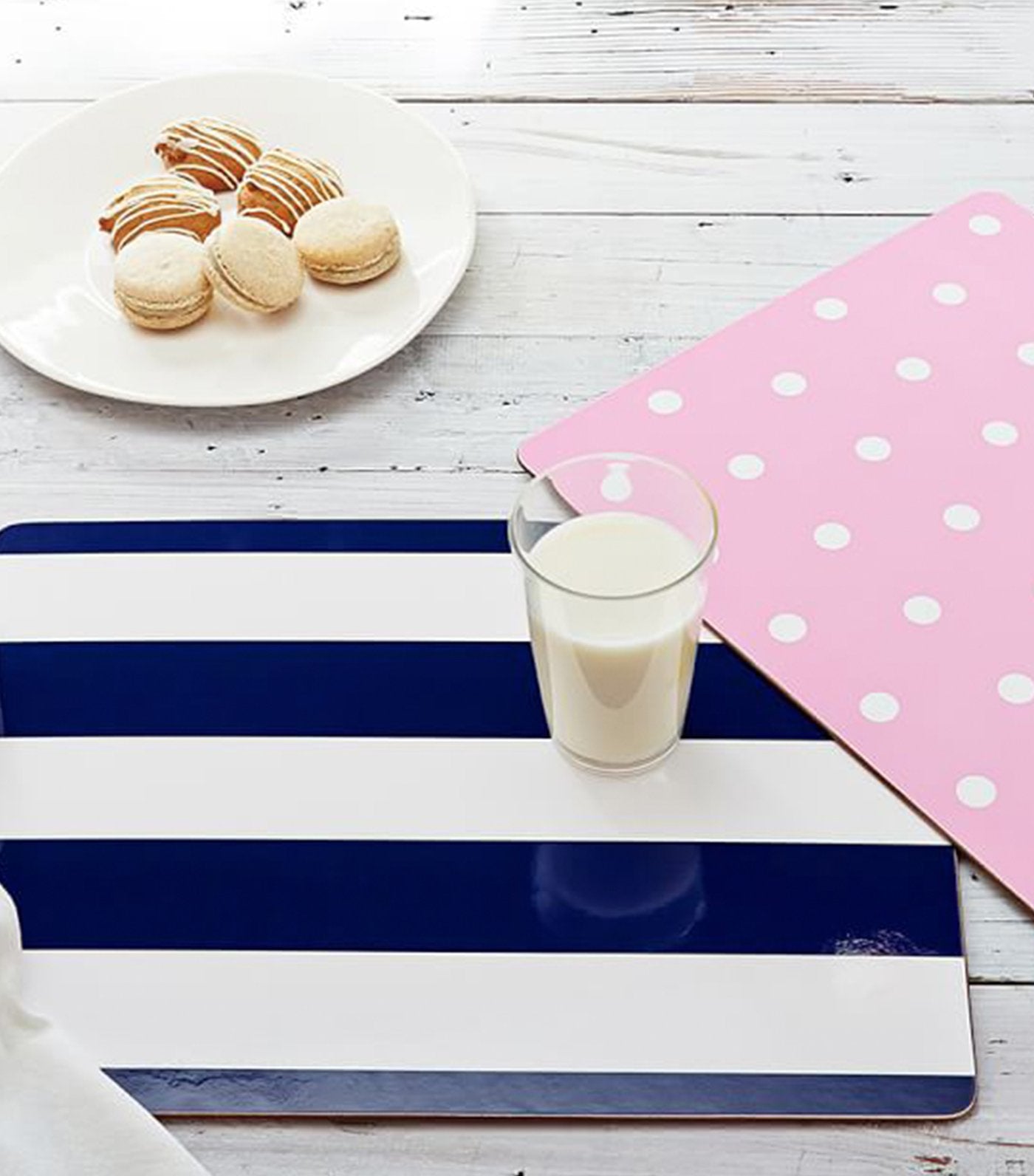 pottery barn kids pink dot cambria placemat 