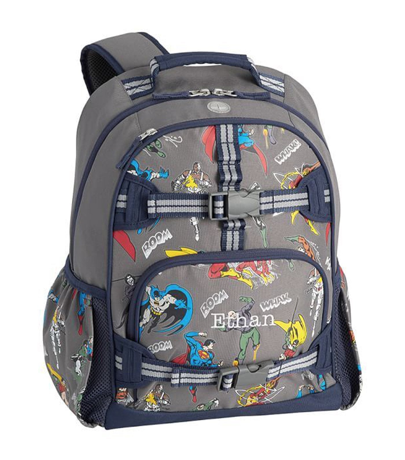 pottery barn kids mackenzie justice league™ glow-in-the-dark small backpack