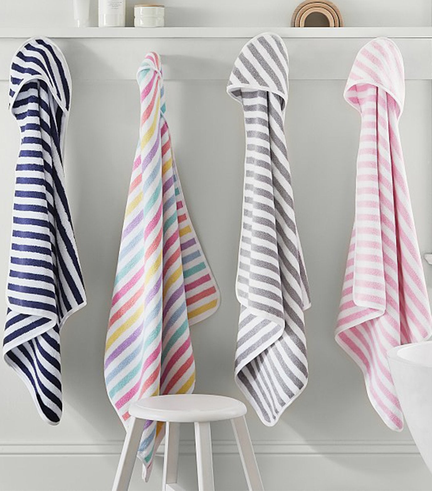 Organic Stripe Baby Hooded Towel