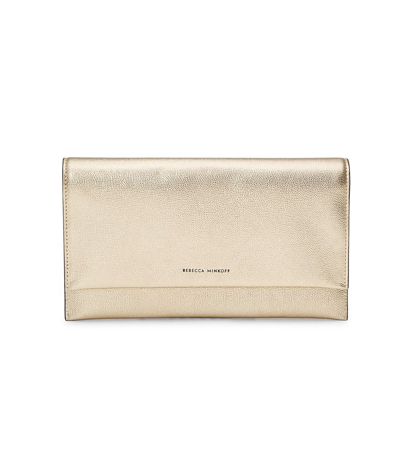rebecca minkoff edie wallet clutch gold