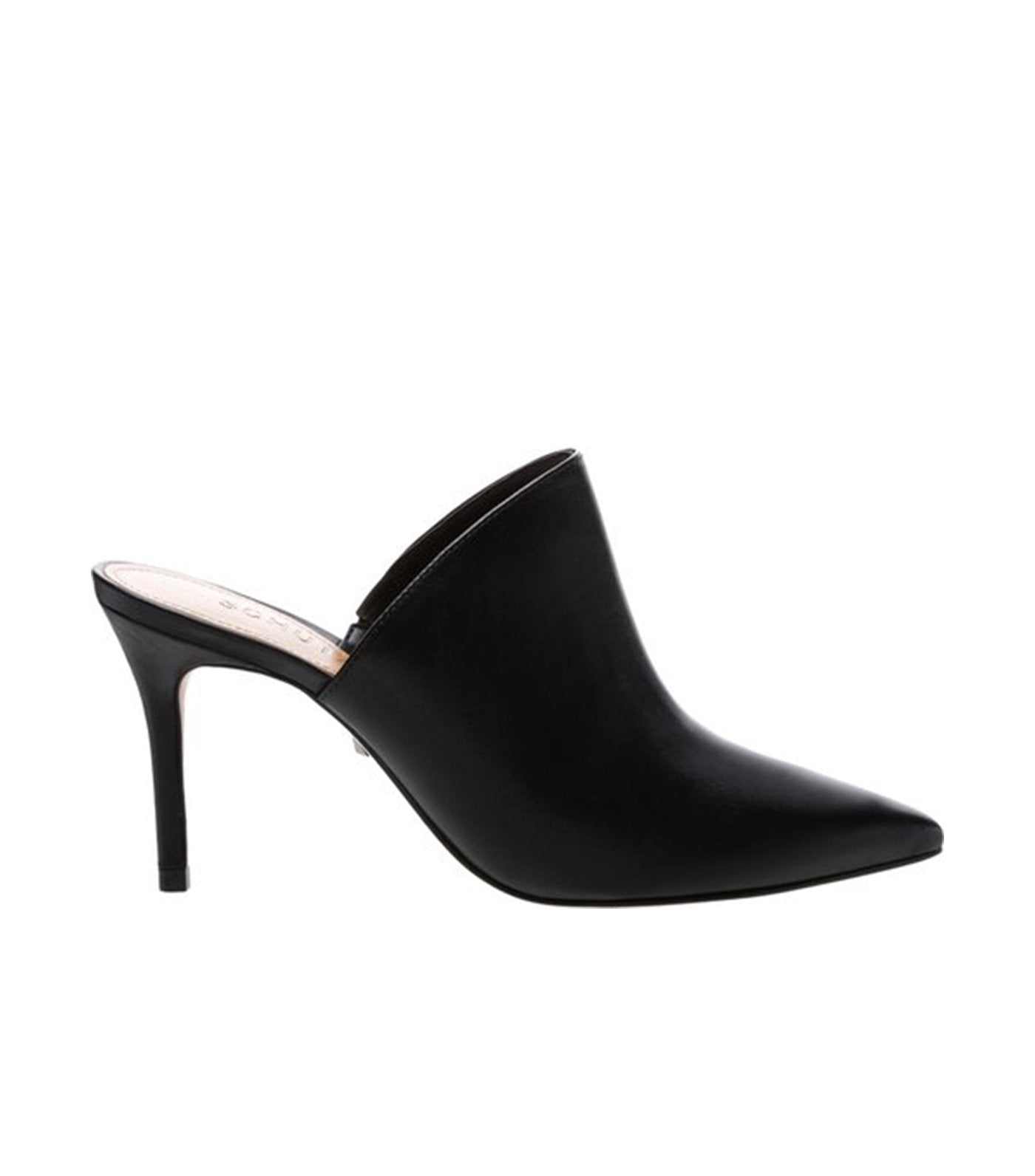 schutz classic high heel mule black