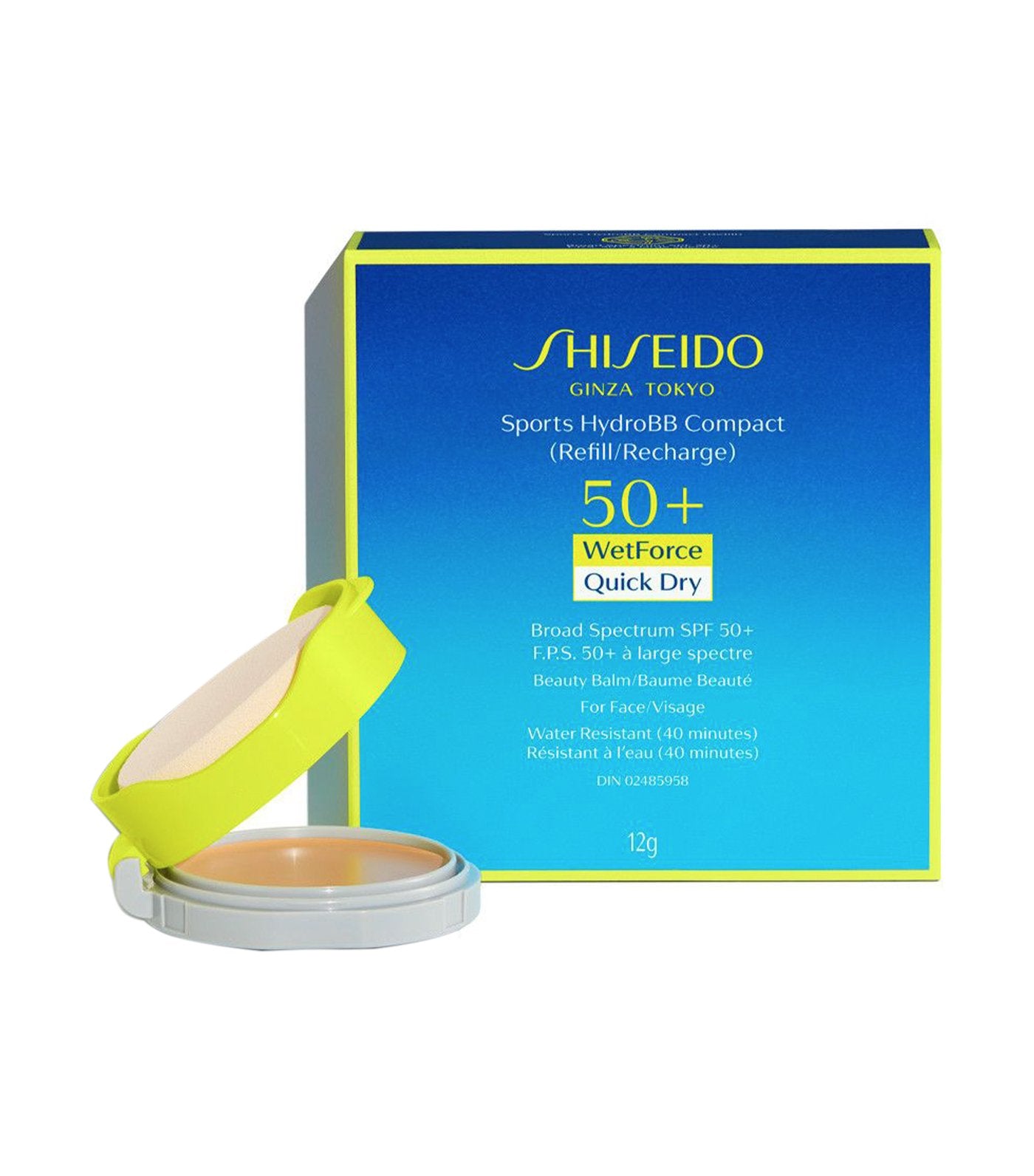 shiseido sports hydrobb compact spf 50+ refill light