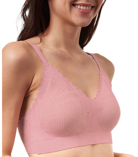 Sloggi Zero In Lace 2.0 Bra Pink