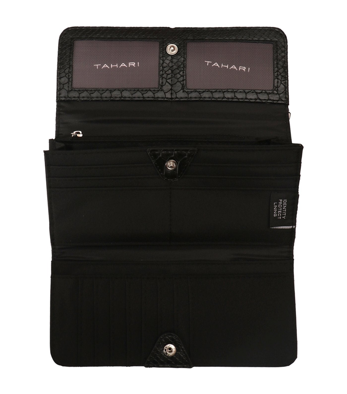 t tahari full bloom wallet clutch black