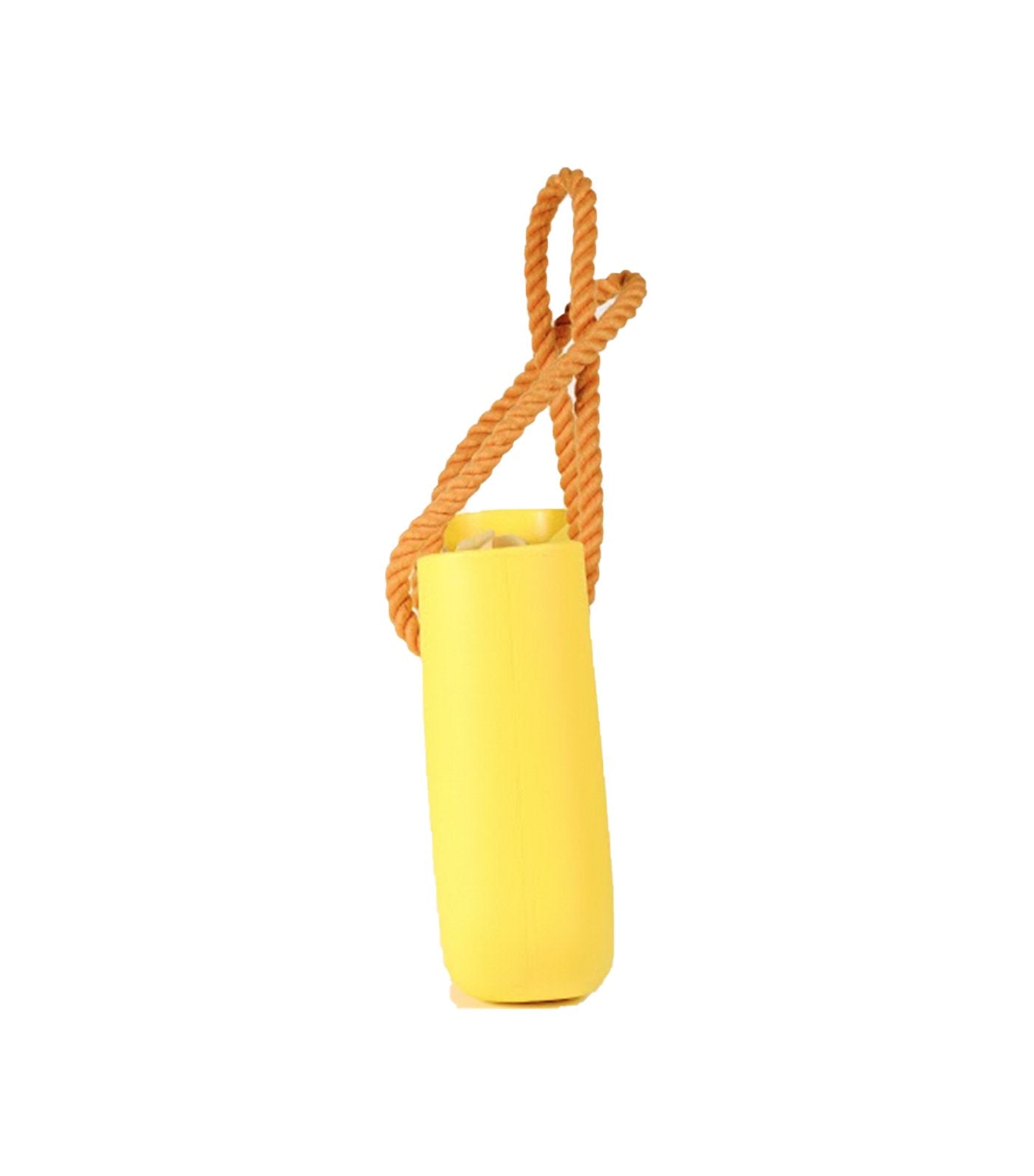 viajecito classic monochrome beach tote bag yellow