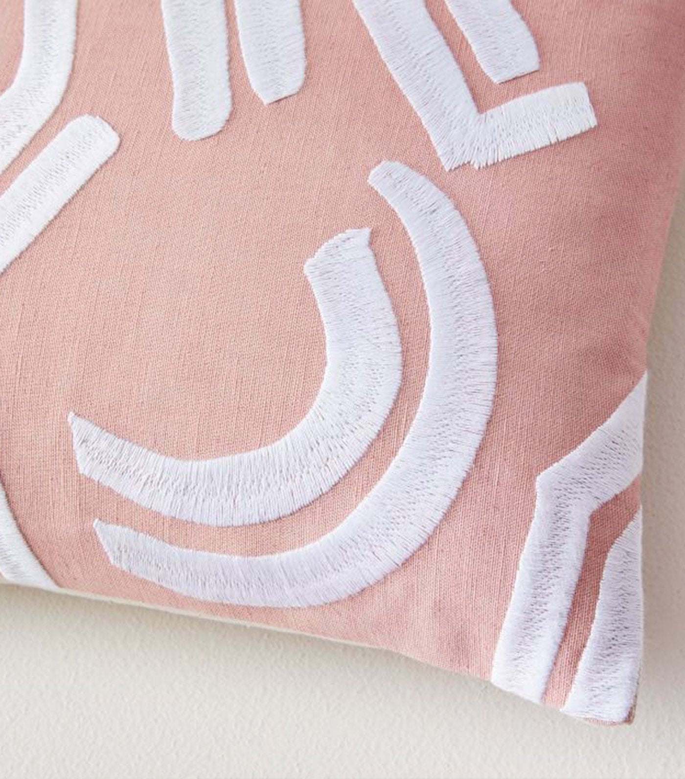 west elm Raina Pillow Cover - Pink Stone 