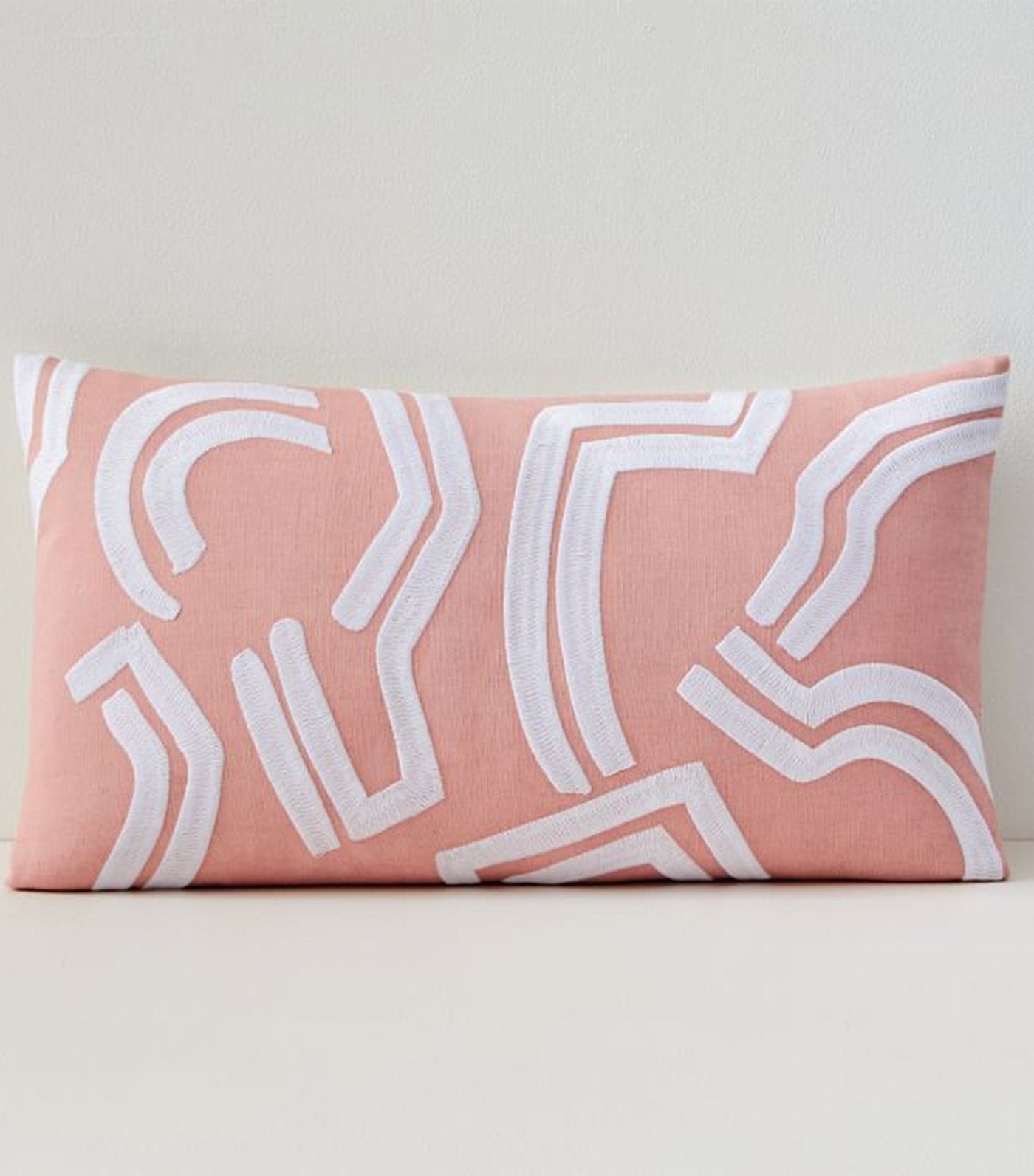 west elm Raina Pillow Cover - Pink Stone 