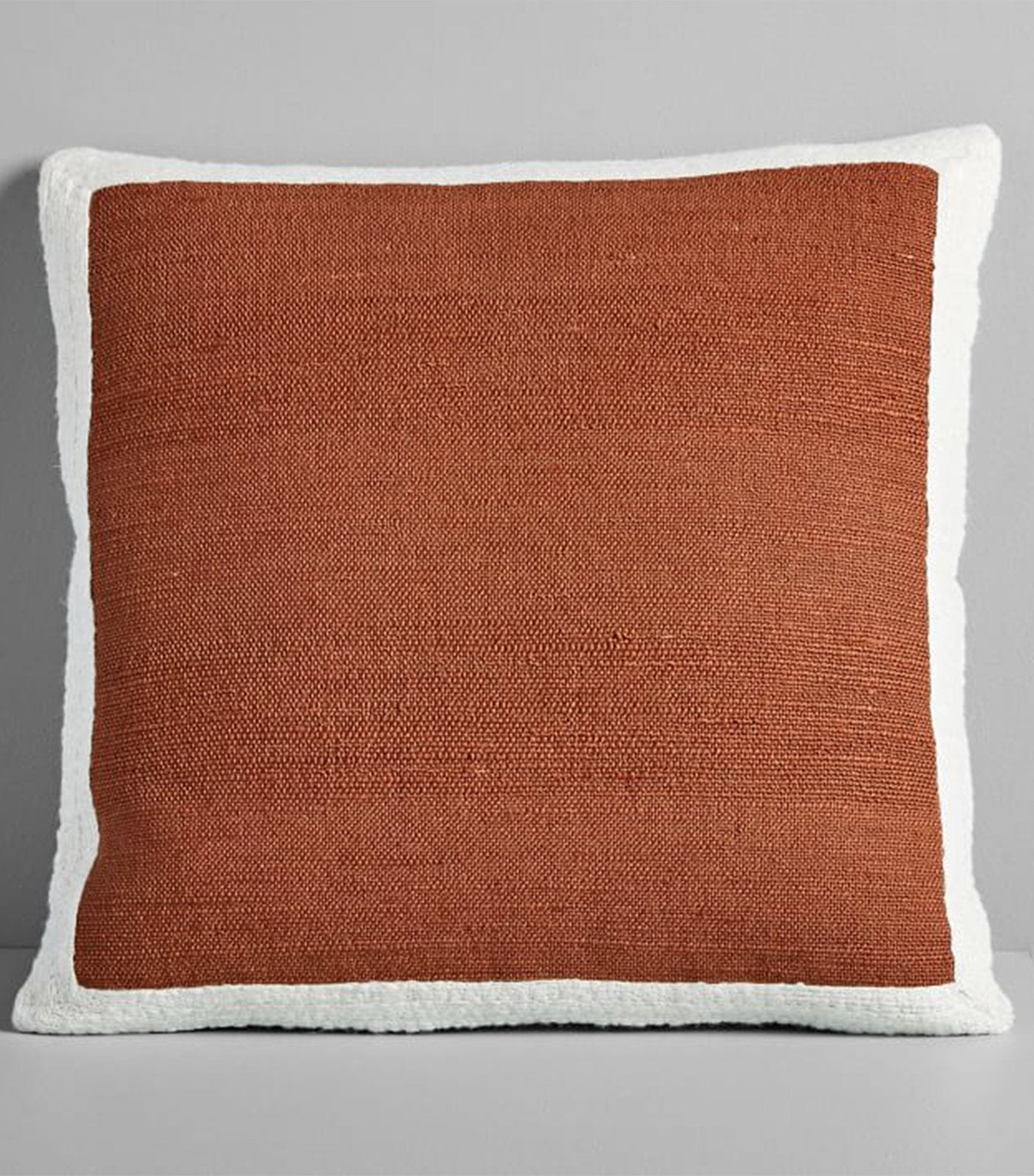 west elm Textured Border Pillow Cover