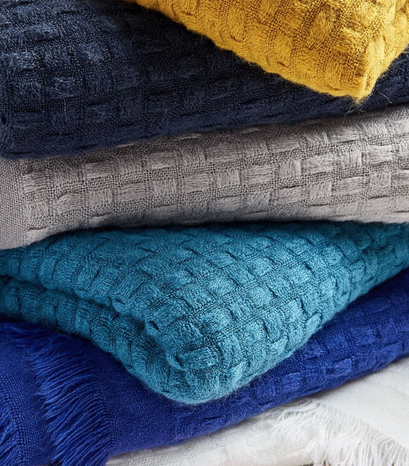 west elm Waffle Weave Throw