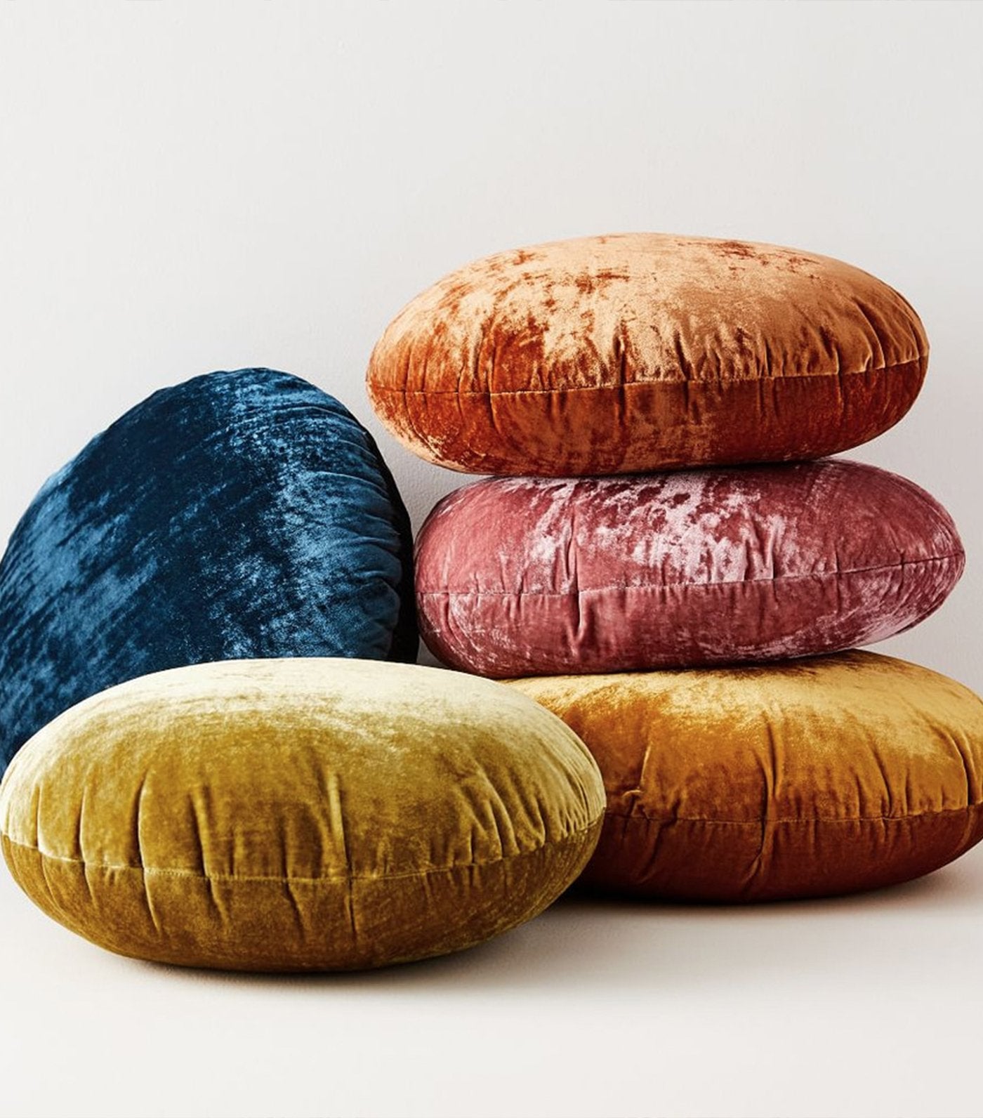 west elm Round Lush Velvet Cushion