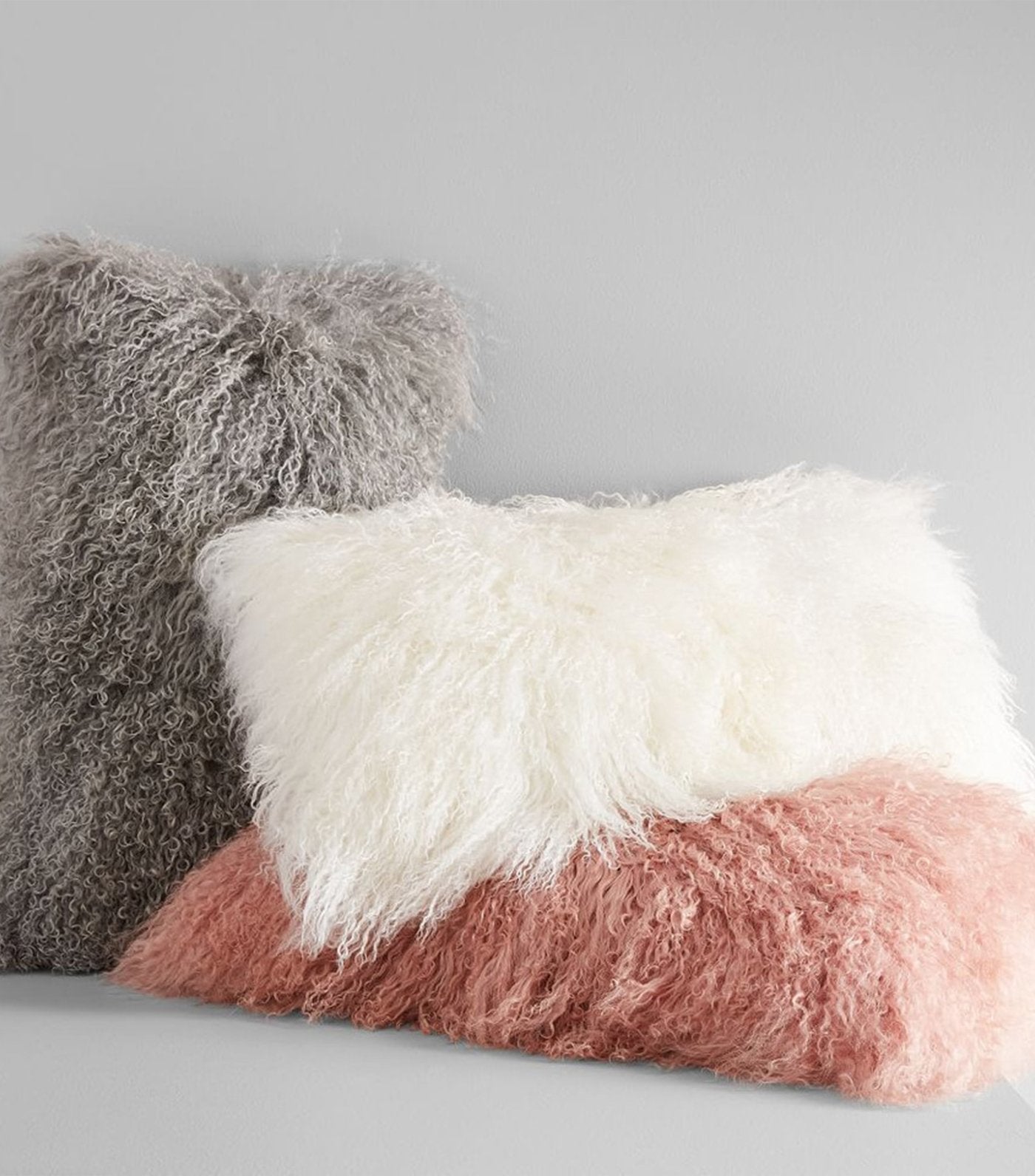 mongolian lamb pillow cover 12x21