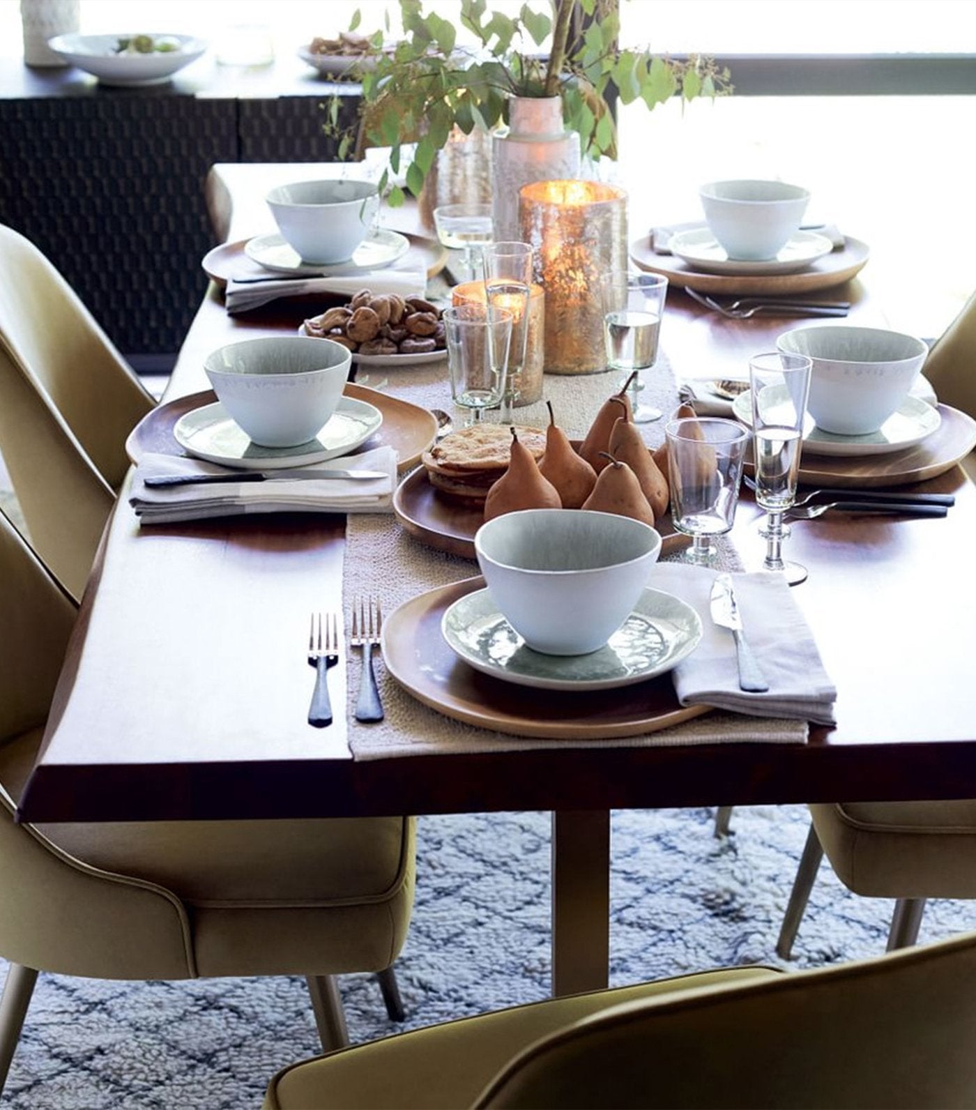 west elm dusty mint reactive glaze dinnerware collection