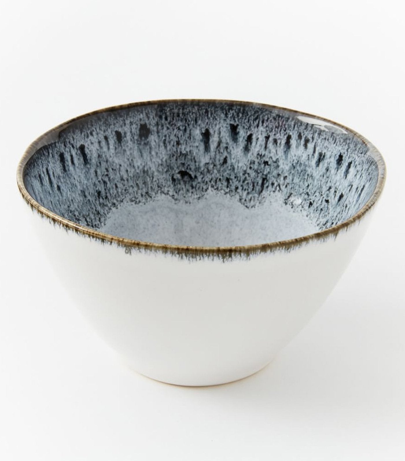 west elm Reactive Glaze Dinnerware Collection - Black/White