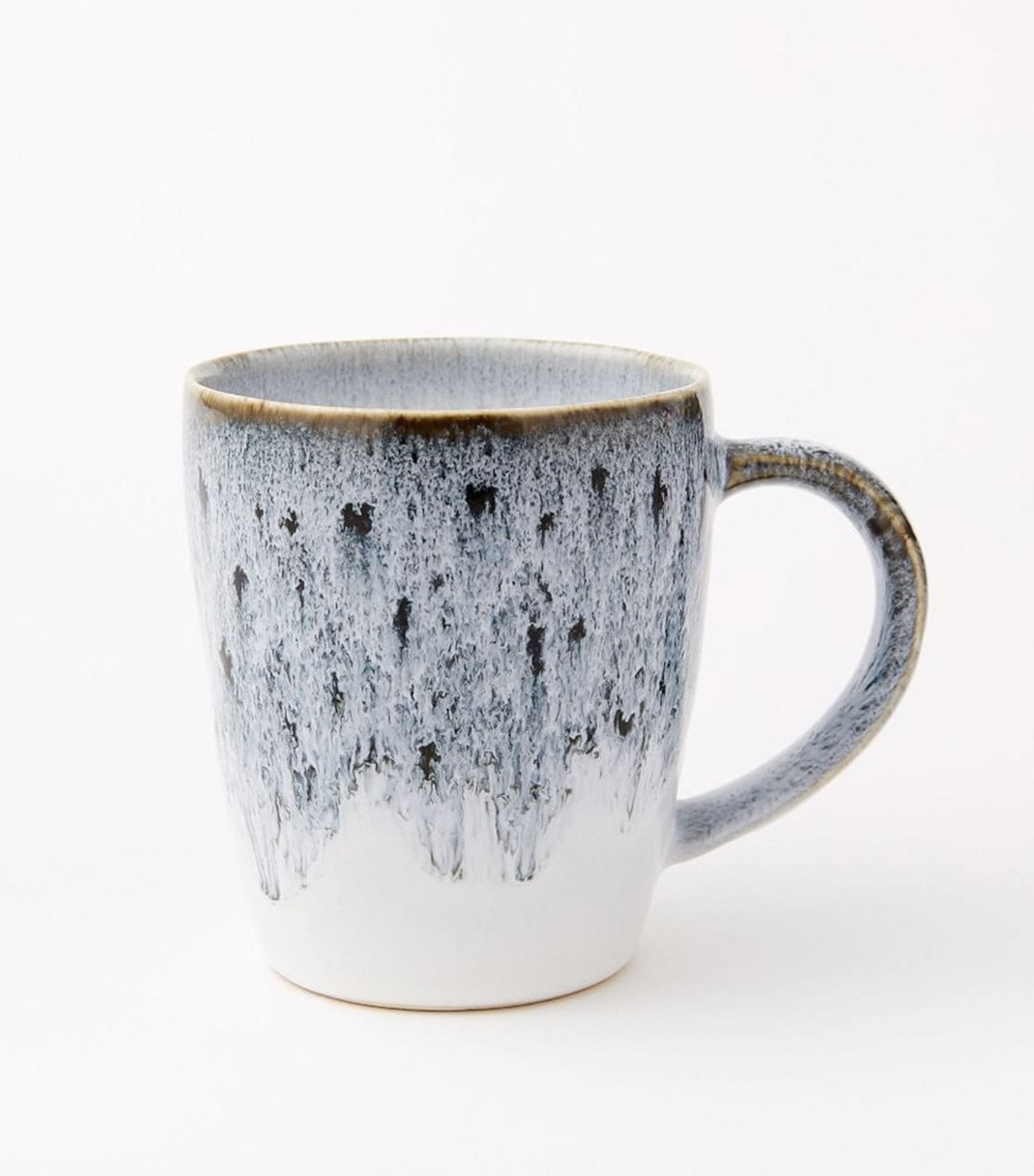 west elm Reactive Glaze Dinnerware Collection - Black/White