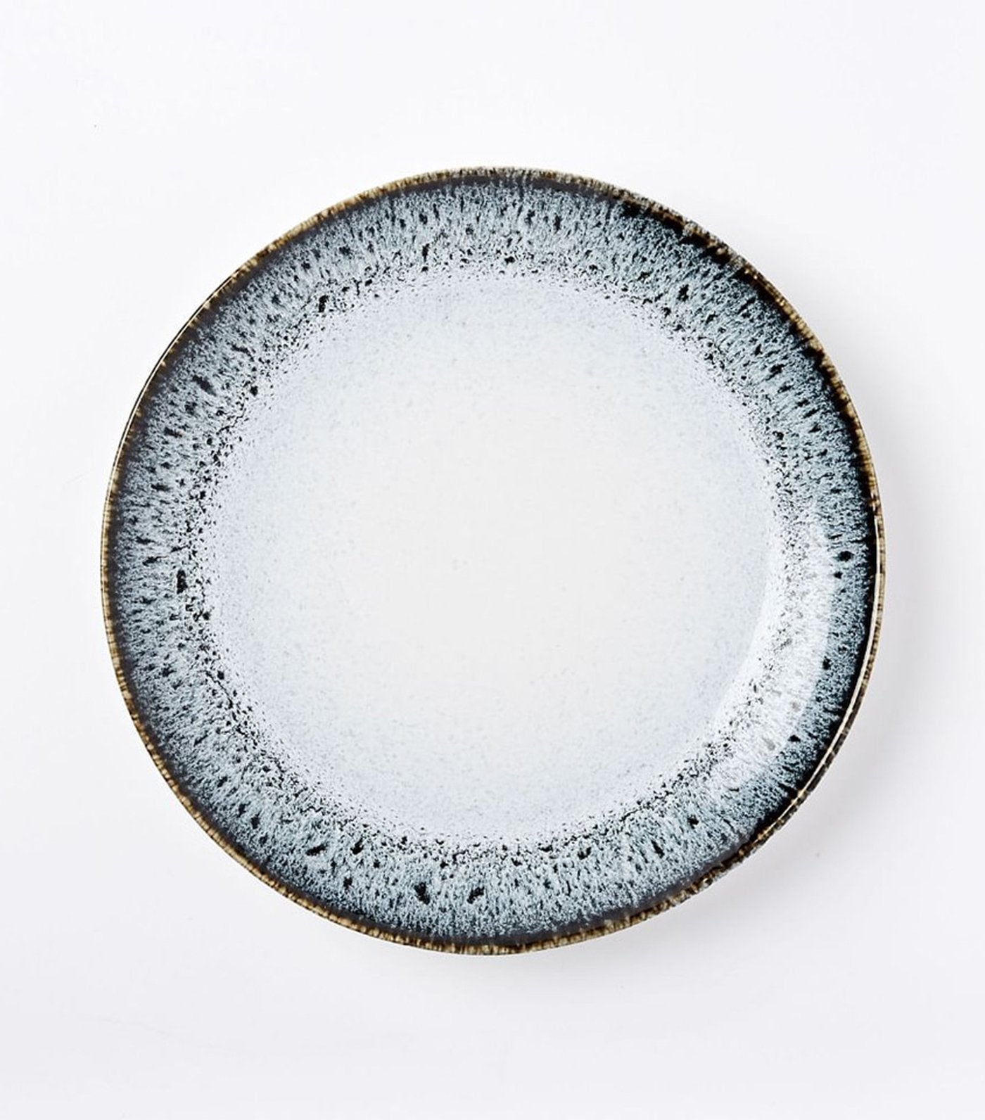 west elm Reactive Glaze Dinnerware Collection - Black/White