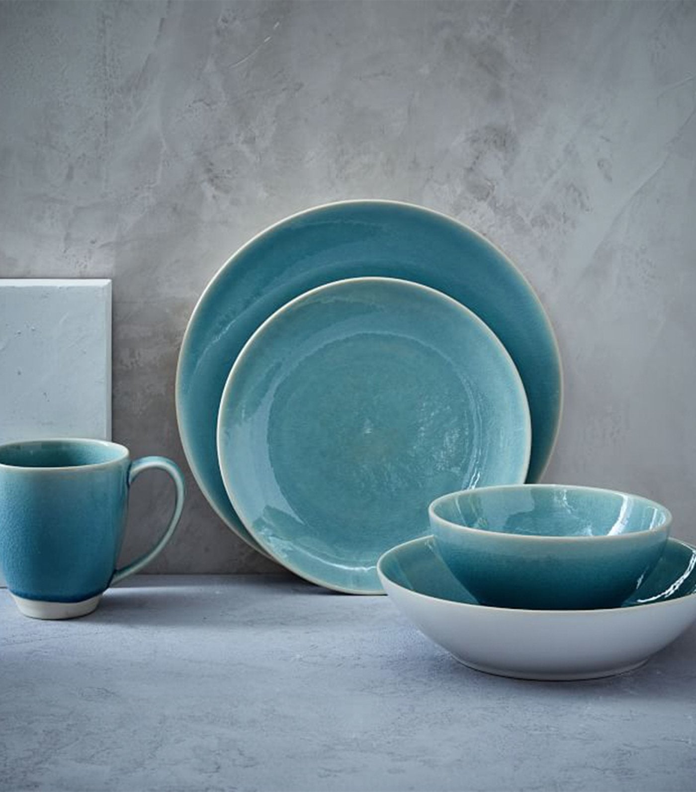 west elm turquoise alta crackle gaze dinnerware collection