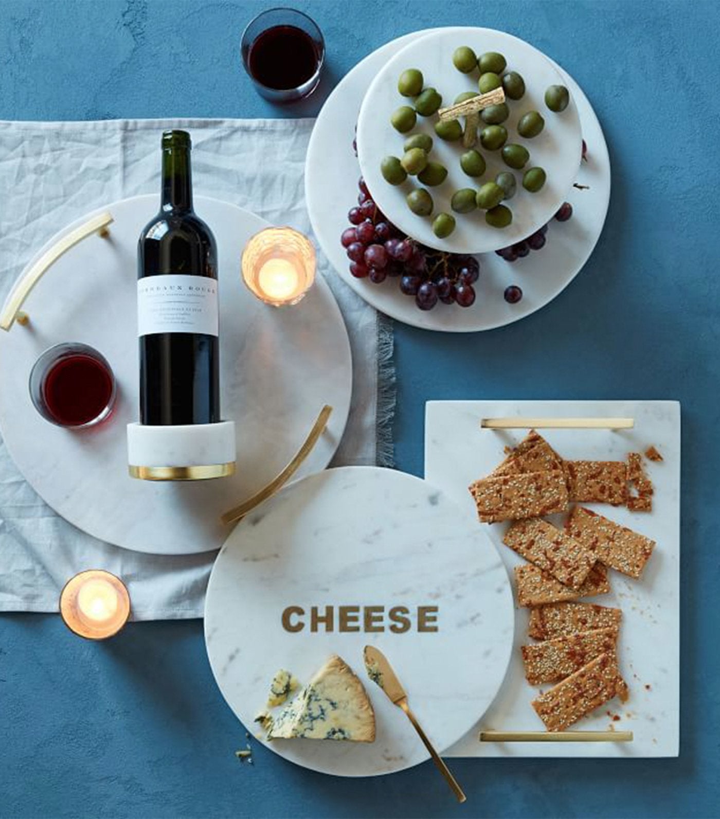 west elm marble + brass cheese board tray collection